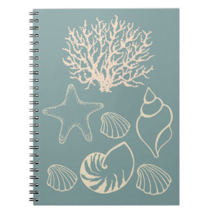 Beach Seashells Journal nautique Carnet Cadeau