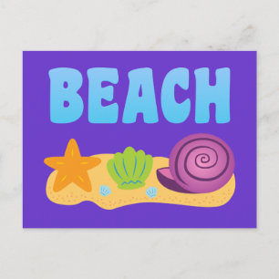 Beach Seashells Postcard