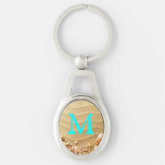 Beach Seashells Sand Hawaii Resort Key Chain