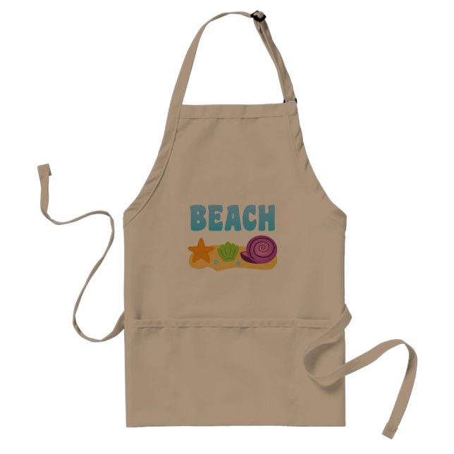 Beach Seashells Standard Apron (Front)