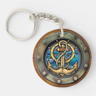 Beach - See Back Keychain