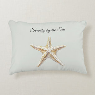 Beach Serenity by the Sea Starfish Accent Pillow