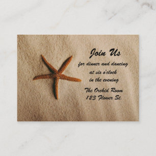 Beach Serenity Reception Cards