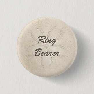 Beach Serenity Ring Bearer Button