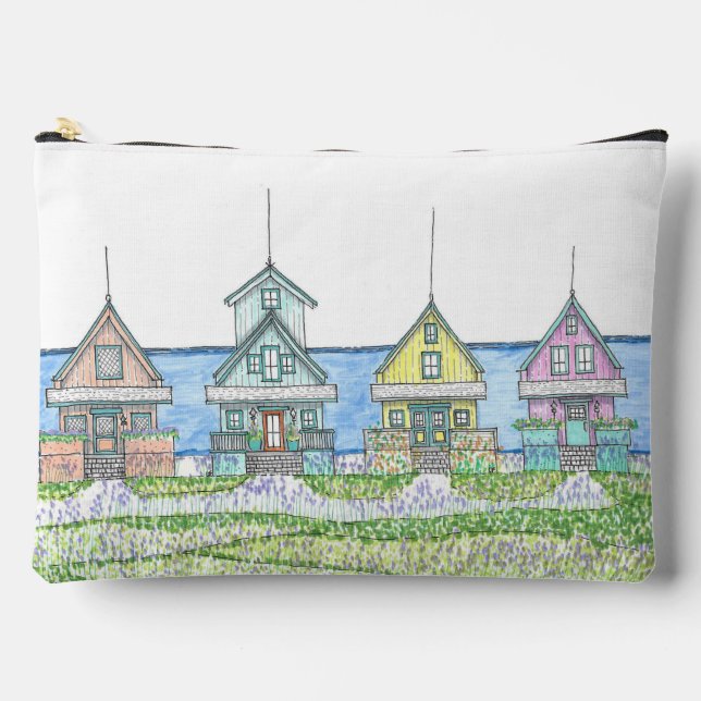 Beach Shack Cyan Accessory Bag (Front)