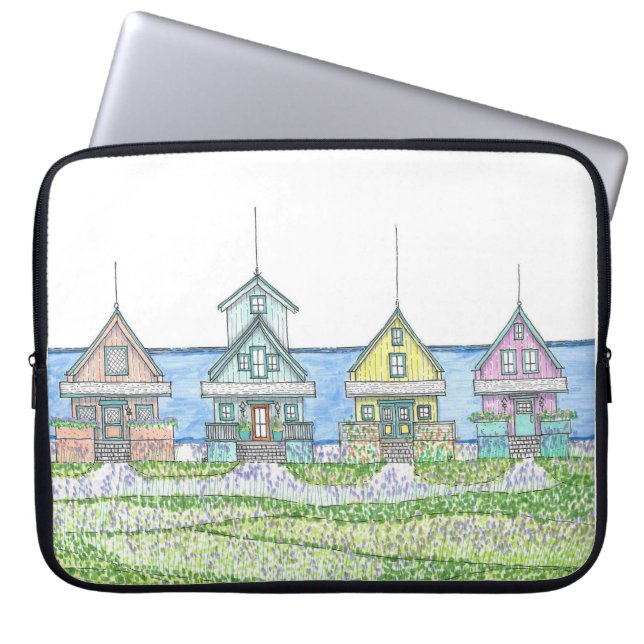 Beach Shack Laptop Case Electronics Bag (Front)