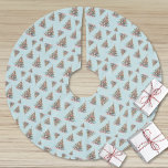 Beach Shell Christmas Tree Pattern Brushed Polyester Tree Skirt<br><div class="desc">Celebrate the holidays with a bit of surf and sand with this festive Christmas tree skirt featuring a repeating pattern of Christmas trees made from shells and starfish. Whether you're decorating in a beachside location like Florida, California, or the Bahamas—or you just love a coastal holiday vibe—this design brings a...</div>