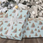 Beach Shell Christmas Tree Pattern Wrapping Paper<br><div class="desc">Celebrate the holidays with a bit of surf and sand with this shell and starfish Christmas Tree pattern wrapping paper. Wish your loved ones a happy holiday season in beachy style. Whether you live in a beach or tropical location like Florida, California, Bahamas, or just love the beach look, this...</div>