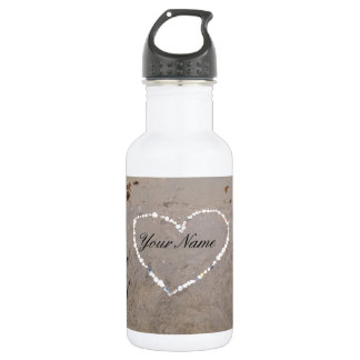 Beach Shell Heart Personalized With Your Name 532 Ml Water Bottle