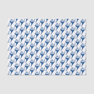 Beach shell pattern tissue paper