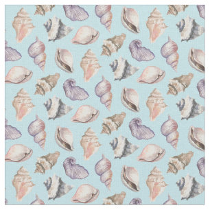 Beach Shells Nautical Ocean Pattern Fabric