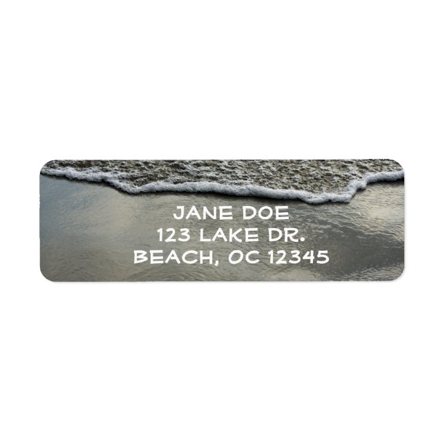 Beach Shoreline Return Label (Front)