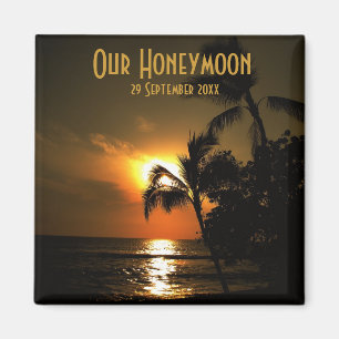 Beach Shoreline Sunset Magnet