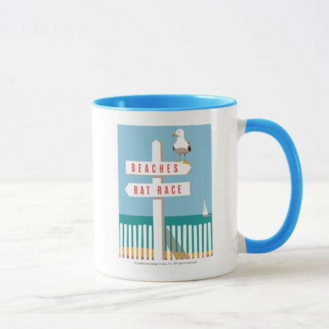 Beach Sign Post Mug (Right)