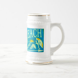 beach sign stein