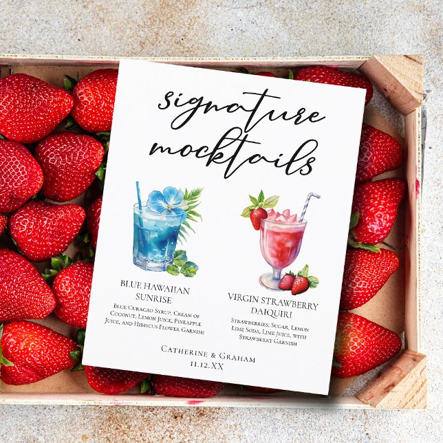 Beach Signature Mocktails Summer Menu (Creator Uploaded)