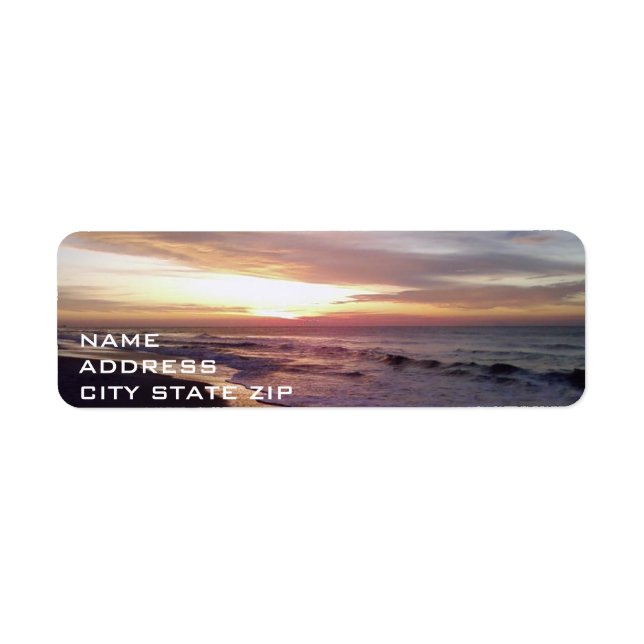 ****BEACH SLEVER**** ÉTIQUETTE DE ADRESSE (Devant)