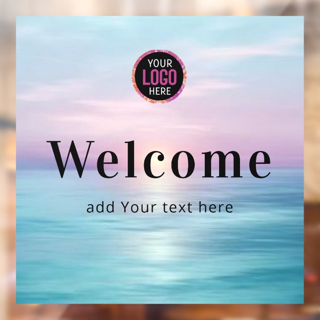 beach Small Business Window Cling (Sheet 2)