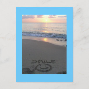 beach smile postcard