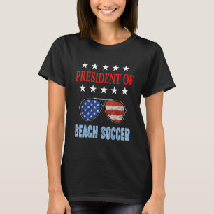 Beach Soccer Accessories  Usa Flag Beach Saying T-Shirt