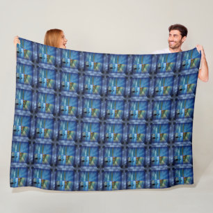 Beach Sparkle Photo Collage,  Fleece Blanket