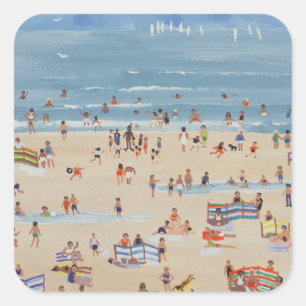 Beach Square Sticker