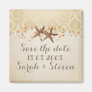 Beach Starfish Save the date Magnet