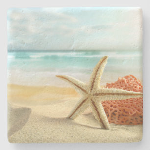 Beach Starfish Stone Coaster