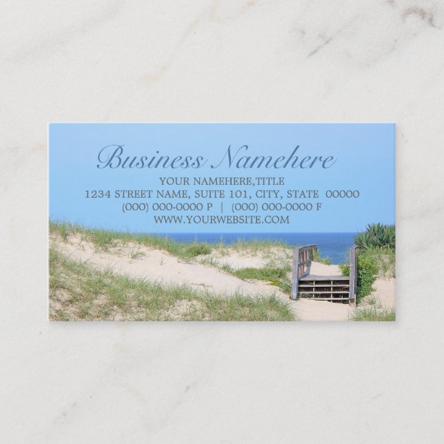 Beach Steps Business Cards (Front)