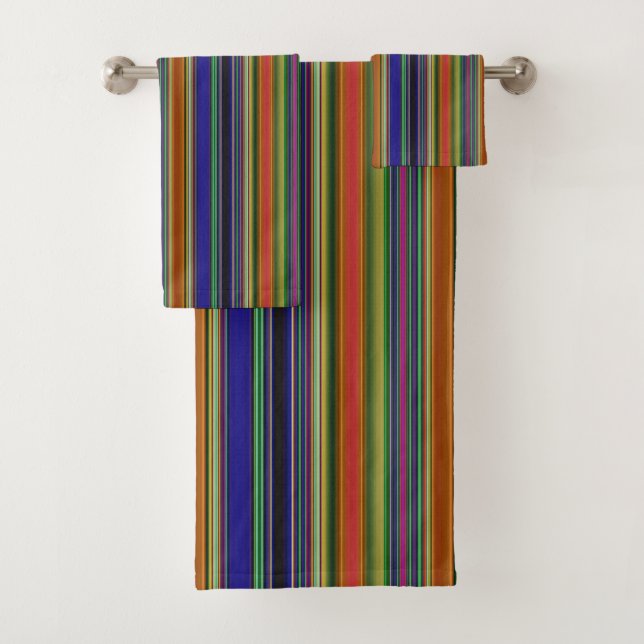 Beach Stripes Bath Towel Set (Insitu)