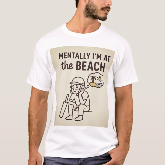 Beach style design t-shirt  (Front)