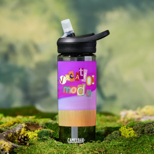 Beach Style Retro Vacay Mode Water Bottle