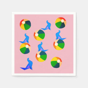 Beach, Summer Paper Napkins