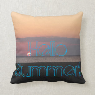 Beach Summer Throw Pillow