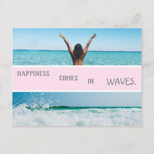 beach summer  waves tropical vibes postcard