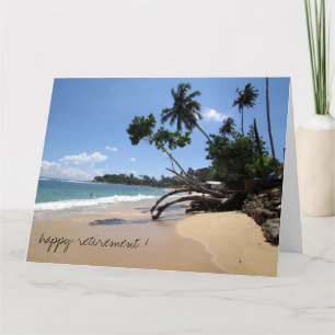 beach sun retirement big card