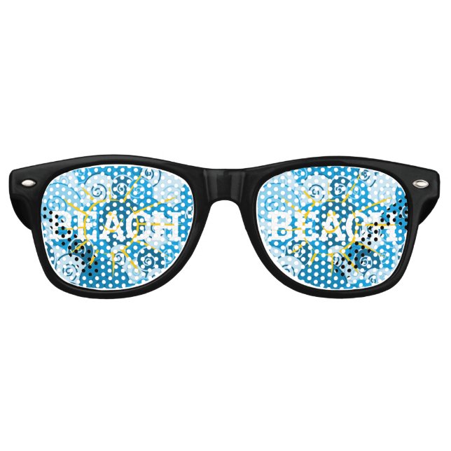 BEACH Sun Wave retro Shades / Fun Party Sunglasses (Front)
