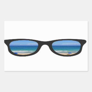 Beach Sunglasses Sticker