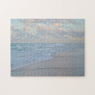 Beach Sunrise Calm Water Artistic Art Hard 11 x 14 Jigsaw Puzzle