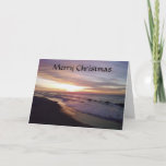 BEACH SUNRISE CHRISTMAS GREETING HOLIDAY CARD<br><div class="desc">This is the perfect Christmas Greeting Card for anyone in Your Life!</div>