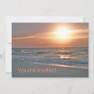 Beach Sunrise Invitation (with two images)