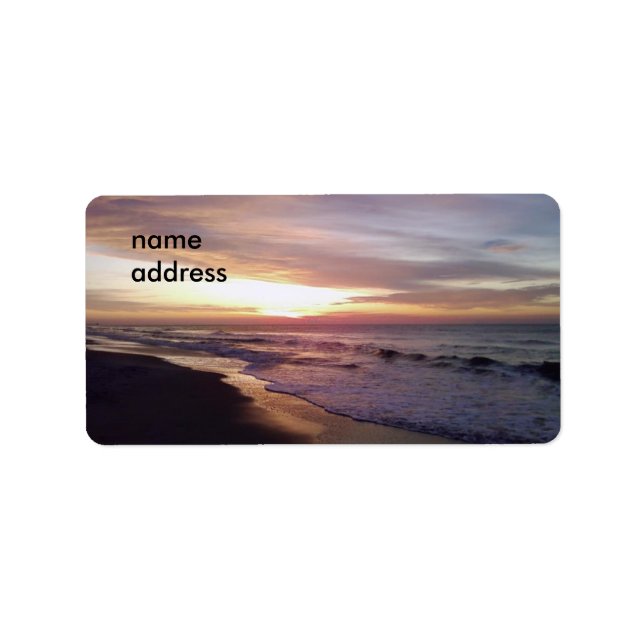 BEACH SUNRISE LABEL (Front)