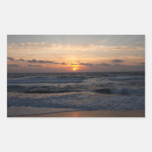 Beach sunrise sticker