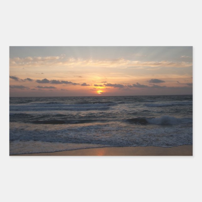 Beach sunrise sticker (Front)