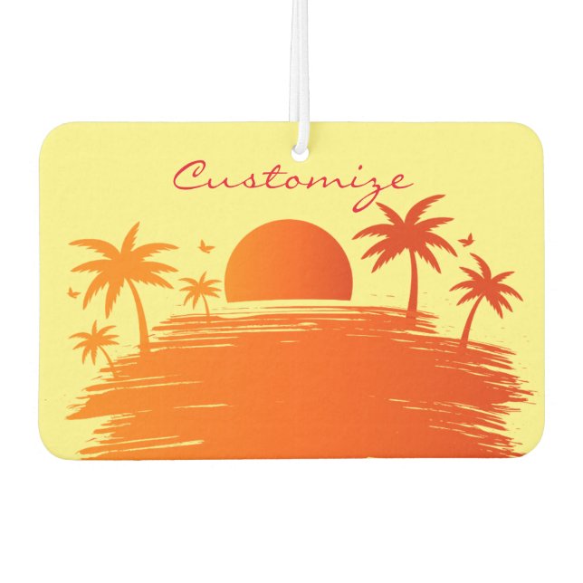 Beach Sunrise Sunset Thunder_Cove Air Freshener (Front)