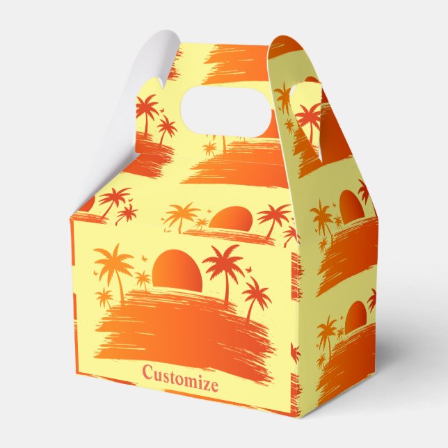 Beach Sunrise Sunset Thunder_Cove Favor Box (Front Side)