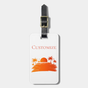 Beach Sunrise Sunset Thunder_Cove Luggage Tag