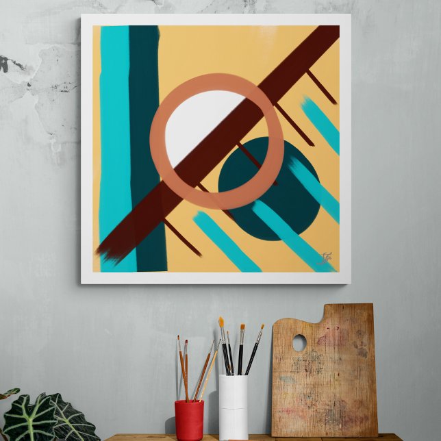 Beach sunset - Abstract  Canvas Print (Creator Uploaded)