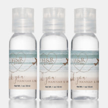 Beach Sunset Airplane Heart Monogram Destination