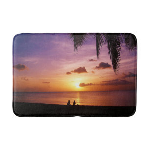 Beach Sunset Custom Personalize DIY Project Home Bath Mat